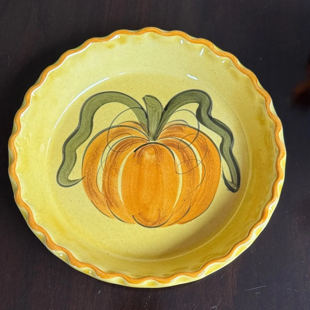 Los Angeles Potteries Pumpkin Pie Dish